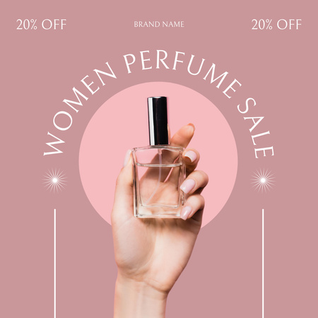 Female Perfumes Sale Announcement Instagram Design Template