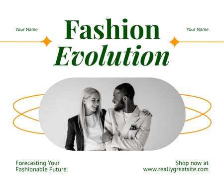 Fashion Evolution Forecasting Facebook Design Template