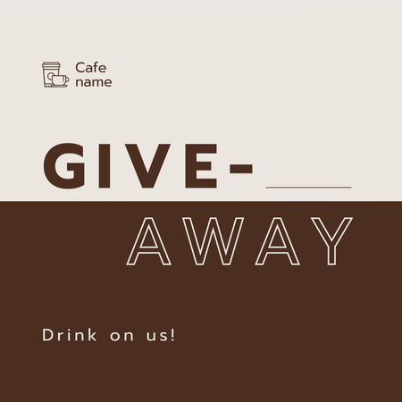 Designvorlage Giveaway Announcement with Fruit Cocktail für Animated Post