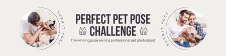 Template di design Sfida delle pose perfette per gli animali domestici preferiti Twitter