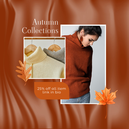 Platilla de diseño Fall Collection Female Clothing  Instagram