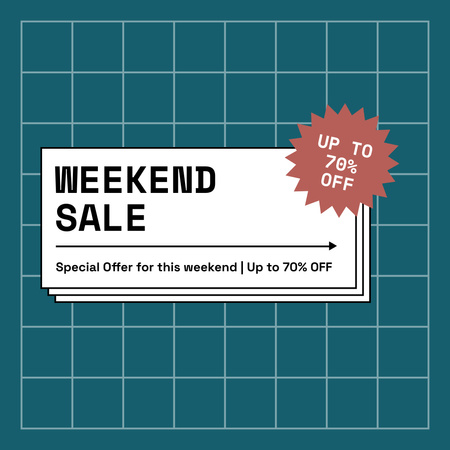 Platilla de diseño Weekend Special Sale Offer  Instagram