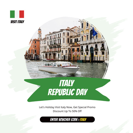 Ontwerpsjabloon van Instagram van Italy travel Special Promo Venice