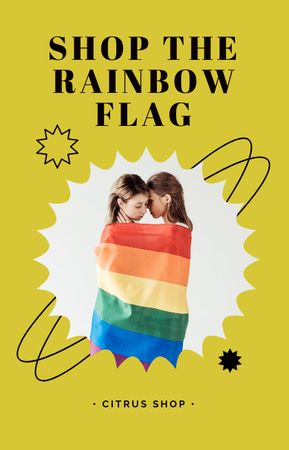 Platilla de diseño LGBT Flag Sale Offer IGTV Cover