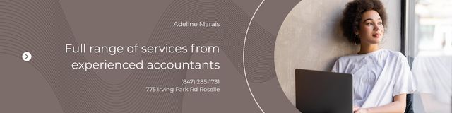 Template di design Business Accounting Services LinkedIn Cover