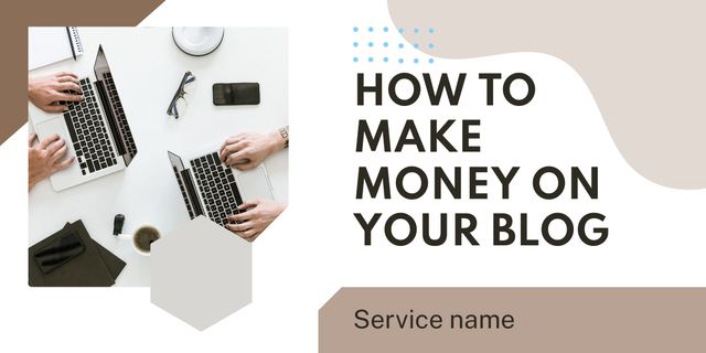 How to Make Money on Your Blog Image – шаблон для дизайну