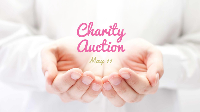 Charity Ad in Female Palms FB event cover – шаблон для дизайну