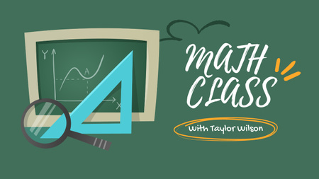 Math Class With equipment Youtube Thumbnail Šablona návrhu