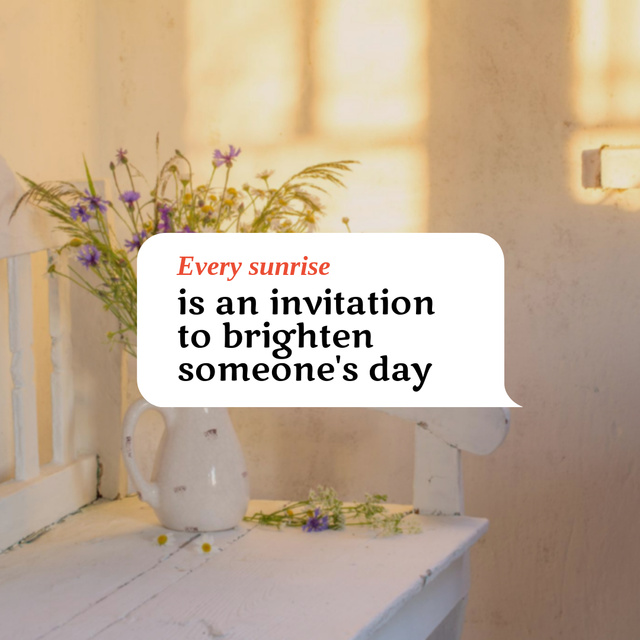 Designvorlage Inspirational Quote About Generosity für Instagram