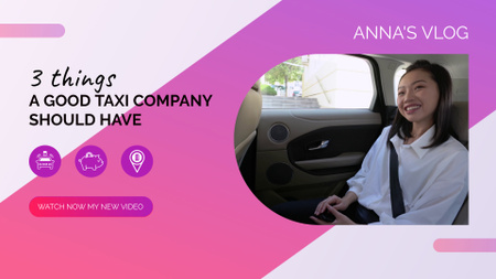 Ontwerpsjabloon van YouTube intro van Helpful Tips For Taxi Service Company