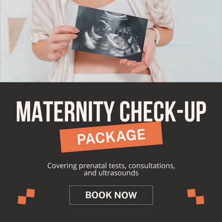 Pregnancy Check-up Package Offer Using Modern Technologies Instagram Design Template