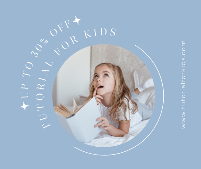 Platilla de diseño Baby Products Discount Announcement with Little Girl Facebook