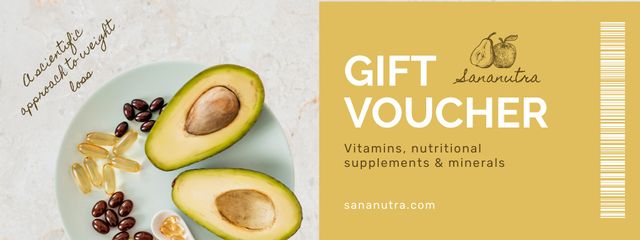 Trustworthy Nutritionist Services Providing Offer Coupon Design Template