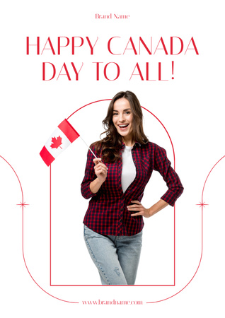 Happy Canada Day Poster Modelo de Design