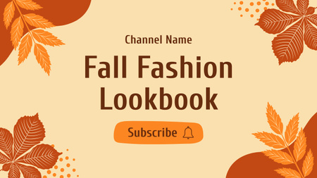 Platilla de diseño Autumn Fashion Lookbook With Colorful Foliage Youtube Thumbnail