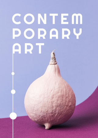 Contemporary Art Exhibition Announcement Flayer tervezősablon