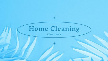 Template di design Home Cleaning Services Business Card US