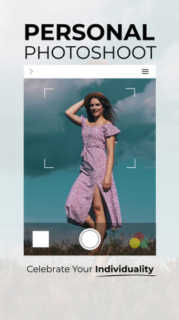 Expressing Personality In Photoshoot From Professional TikTok Video Design Template