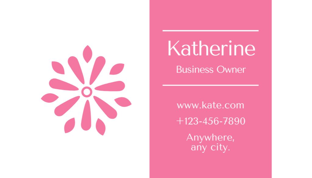 Template di design Nails Salon Owner Ad Business Card US