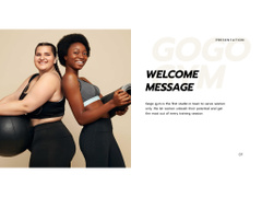 Gym for Women Ad with Smiling Athlete Girls