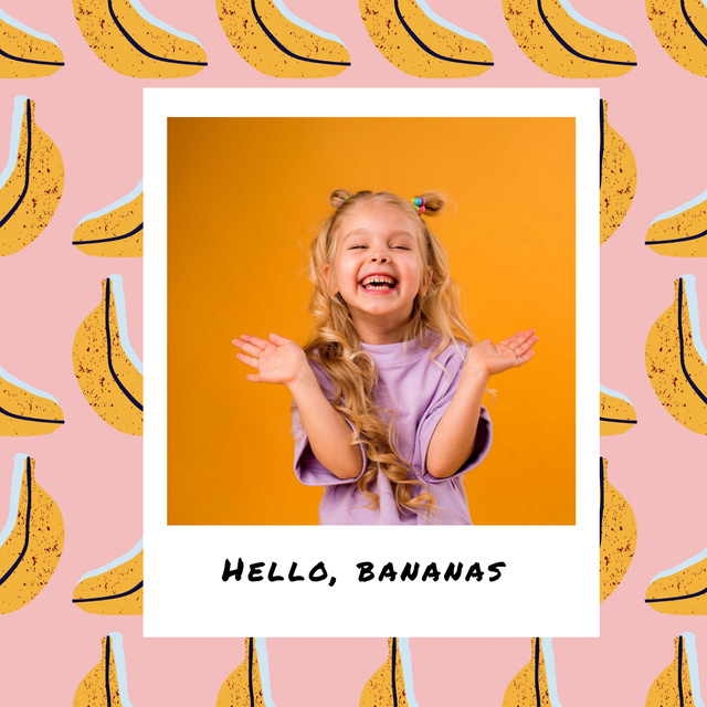 Ontwerpsjabloon van Album Cover van Cute Smiling Little Girl