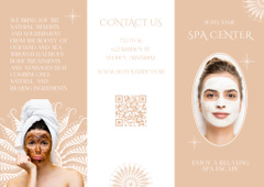Services of the Spa Center with Young Attractive Women
