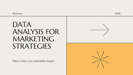 Ontwerpsjabloon van Presentation Wide van Professionele gegevensanalyse voor planning van marketingstrategieën