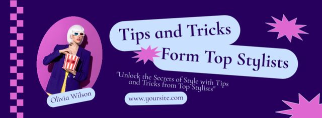 Plantilla de diseño de Tips and Tricks for Stylish People Facebook cover 