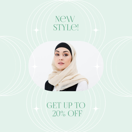 Designvorlage Muslim Wear and Hijabs Sale für Instagram