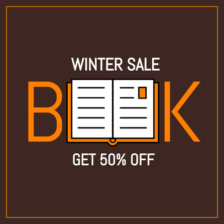 Books Sale Announcement Instagram tervezősablon