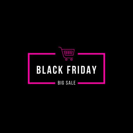 Black Friday Sale Announcement Logo Design Template