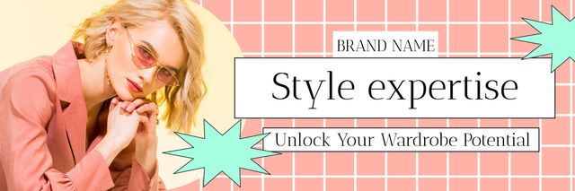 Style Expertise with Fashion Professional Twitter Design Template