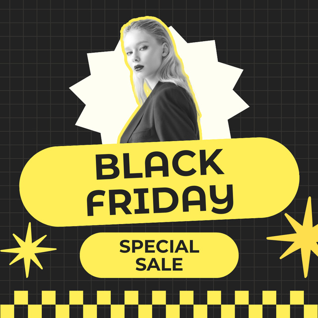 Ontwerpsjabloon van Instagram van Black Friday Special Sale