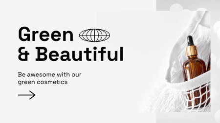 Eco-friendly Cosmetics With Droppers Full HD video Design Template