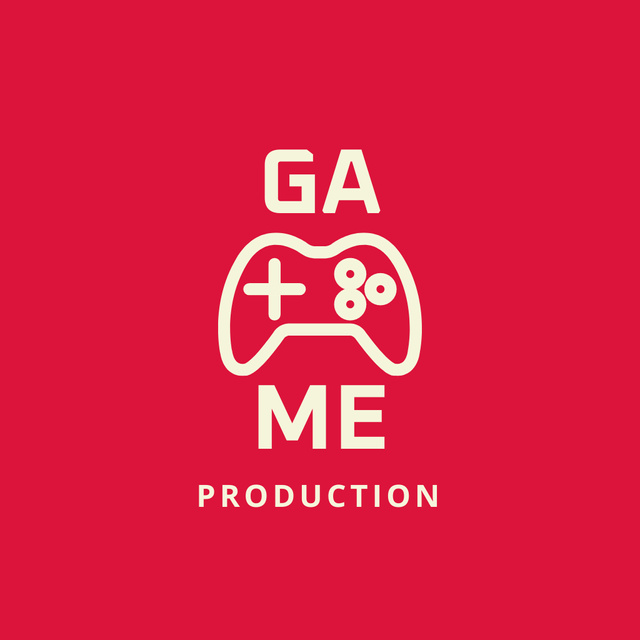 Modèle de visuel Game Production Advertising - Logo