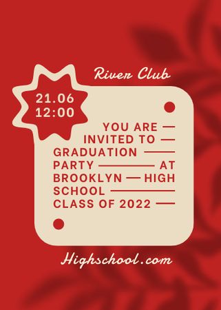Graduation Party Announcement Invitation – шаблон для дизайну