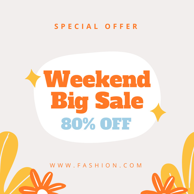 Weekend Sale Announcement Instagramデザインテンプレート