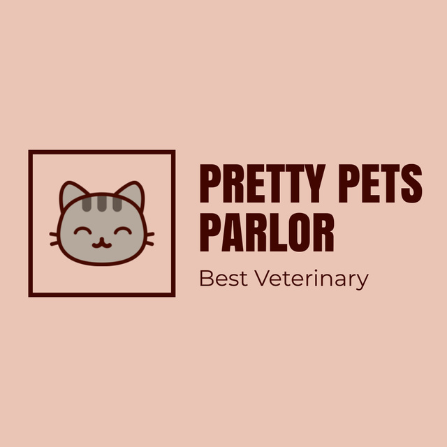 Best Veterinarian Services Animated Logoデザインテンプレート