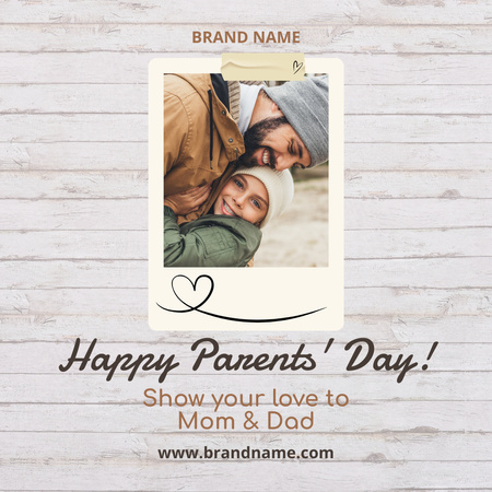 Happy Parents' Day From Our Brand Instagram Design Template