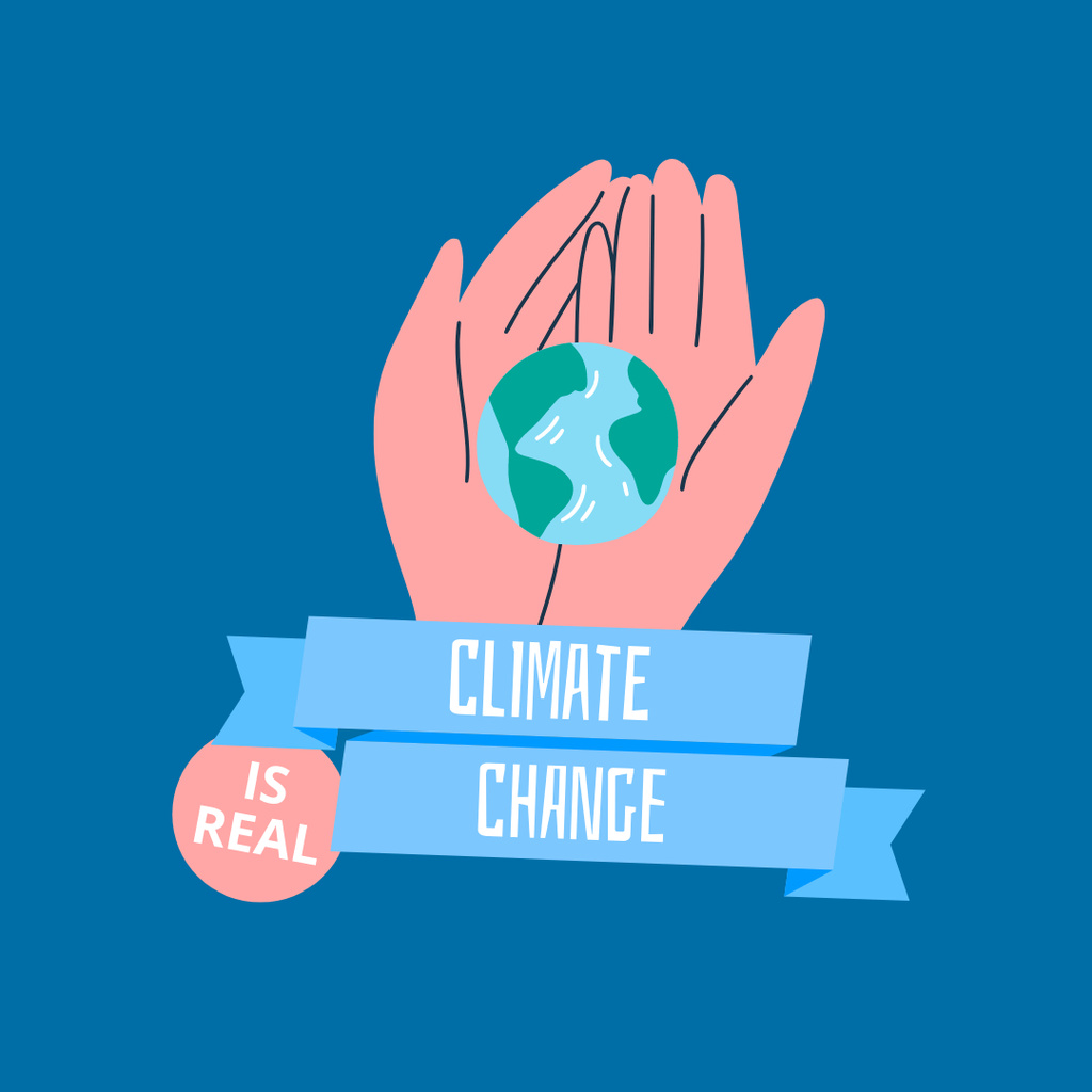 Awareness about Climate Change Instagram AD Šablona návrhu