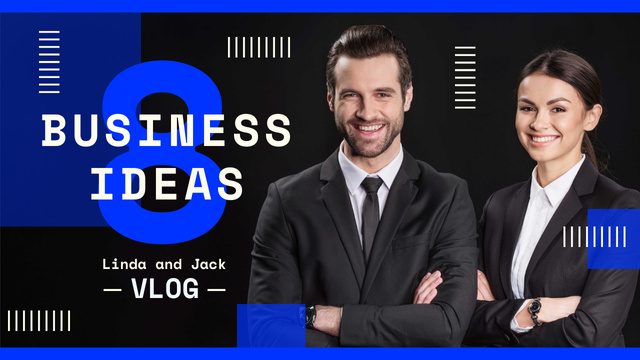 Business Blog Promotion Successful Business Team Youtube Thumbnail – шаблон для дизайну