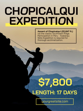 Ontwerpsjabloon van Poster US van Climbing Spots Ad