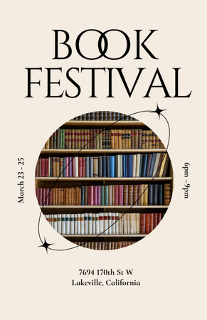 Educational Book Festival Announcement Release Flyer 5.5x8.5in tervezősablon
