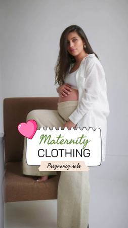 Template di design Vendita di abbigliamento comodo per la gravidanza TikTok Video
