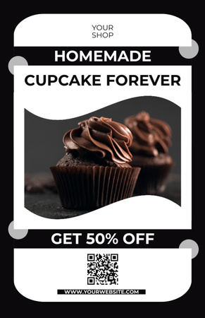 Platilla de diseño Homemade Cupcakes Discount Recipe Card