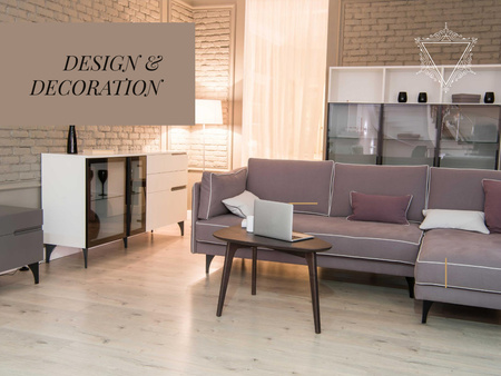 Designvorlage Wohndesign- und Dekorationsideen für Presentation