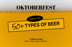 Oktoberfest Authentic Event Ad with Beer Foam