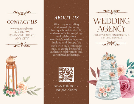 Wedding Agency Services Brochure 8.5x11in Design Template