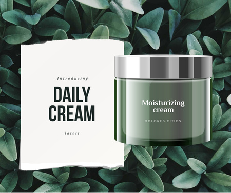 Moisturizing Cream promotion Facebook Design Template