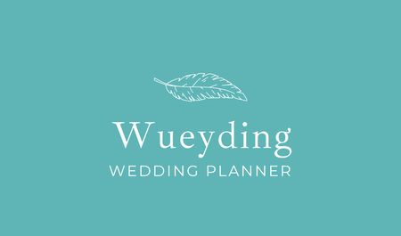 Designvorlage Wedding Planner Services Offer für Business card